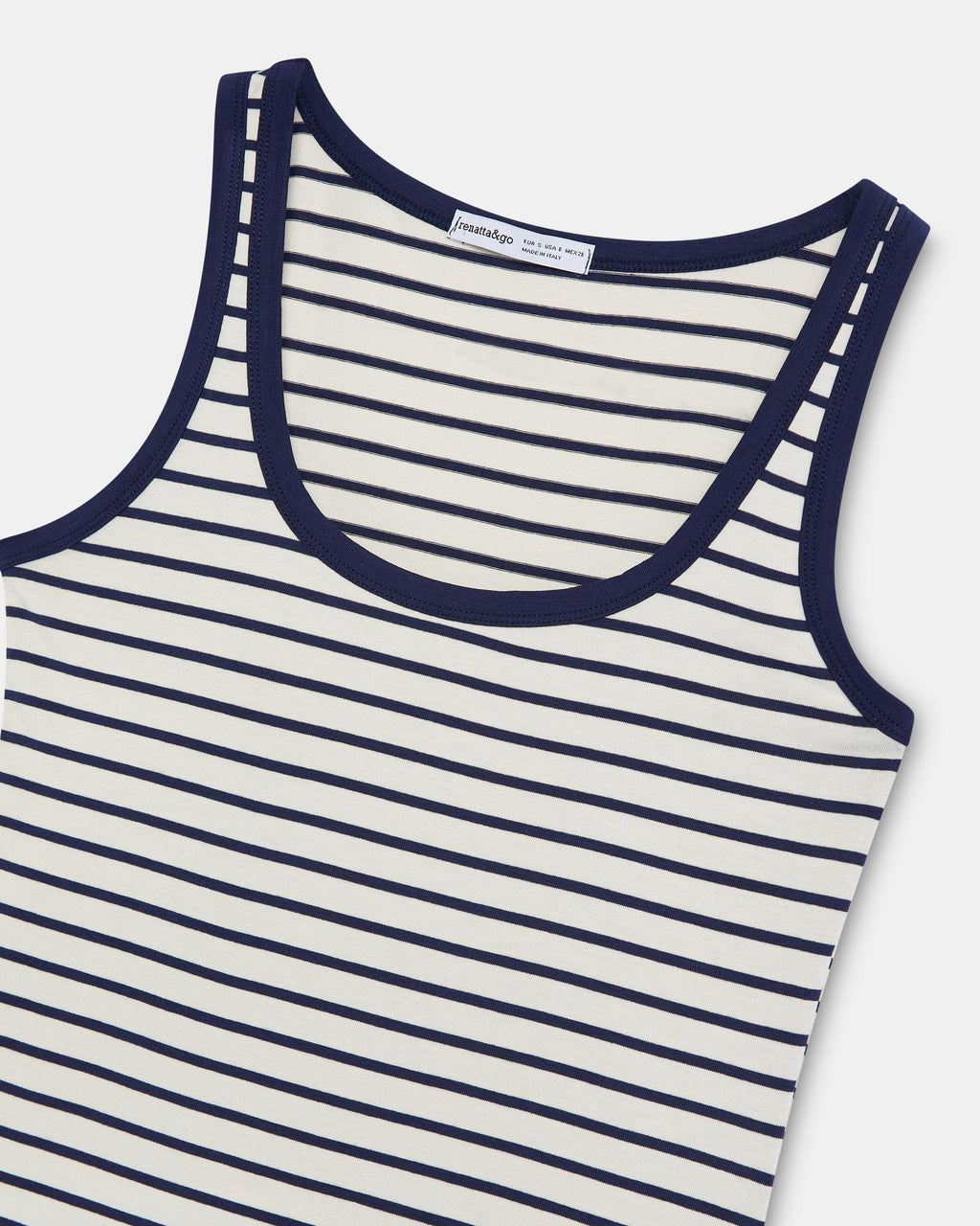 Camiseta Tirantes Rayas Azul Marino