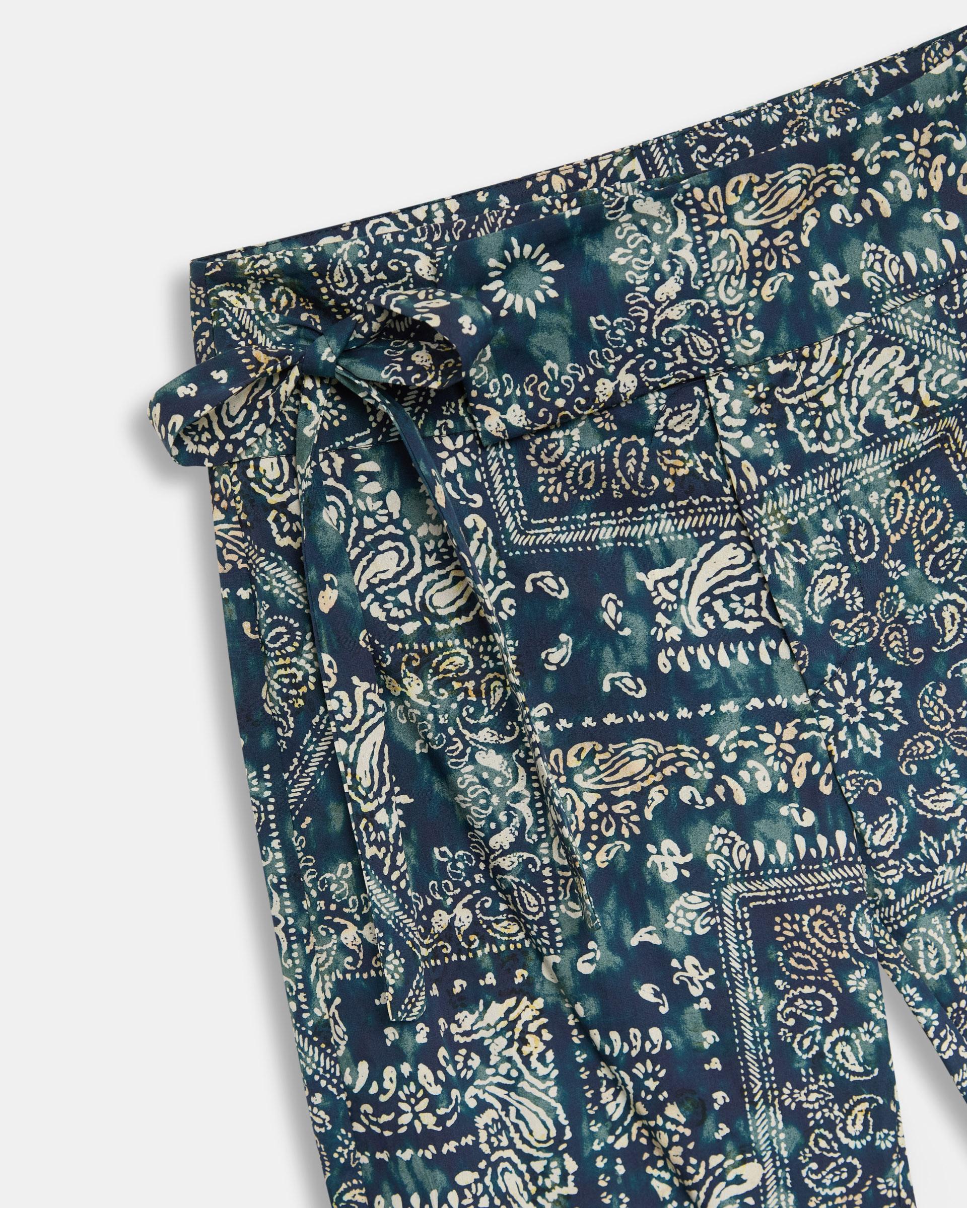 Pantalón Cinturilla Lazada Bandana Azul