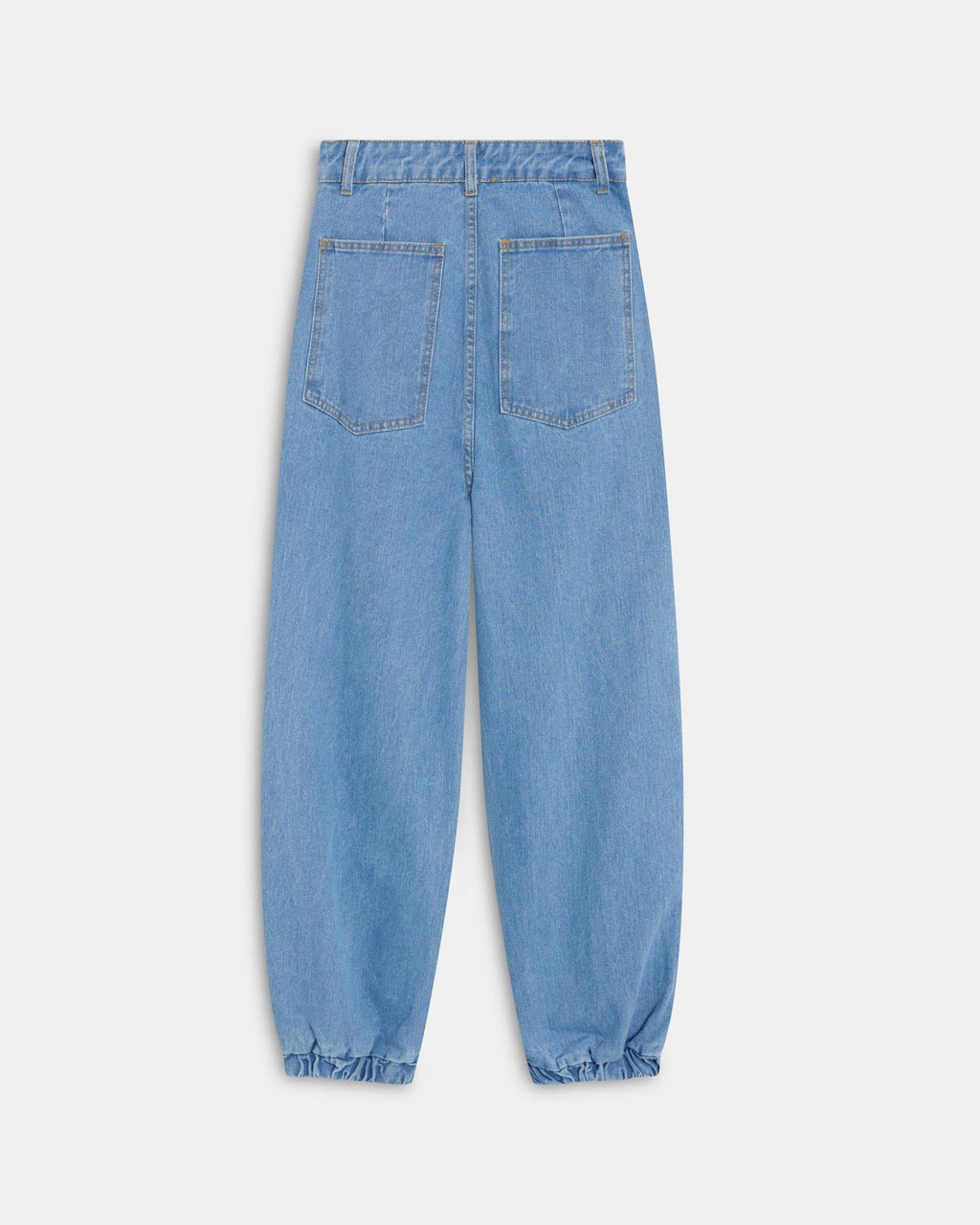 Jeans Bombacho Pinzas Azul