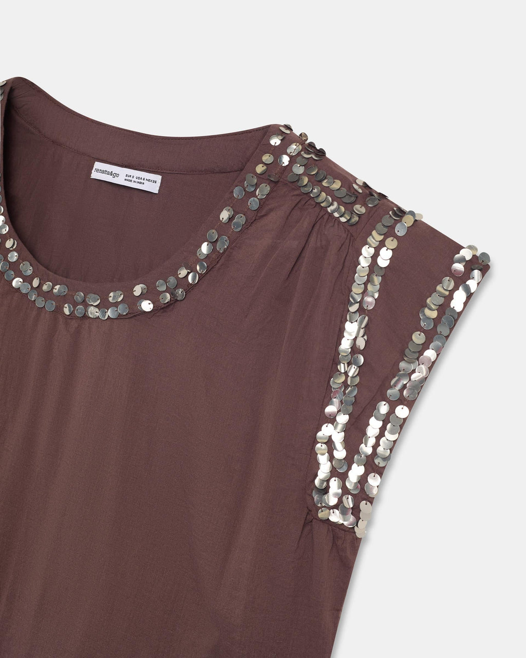 Blusa Lentejuelas Marrón