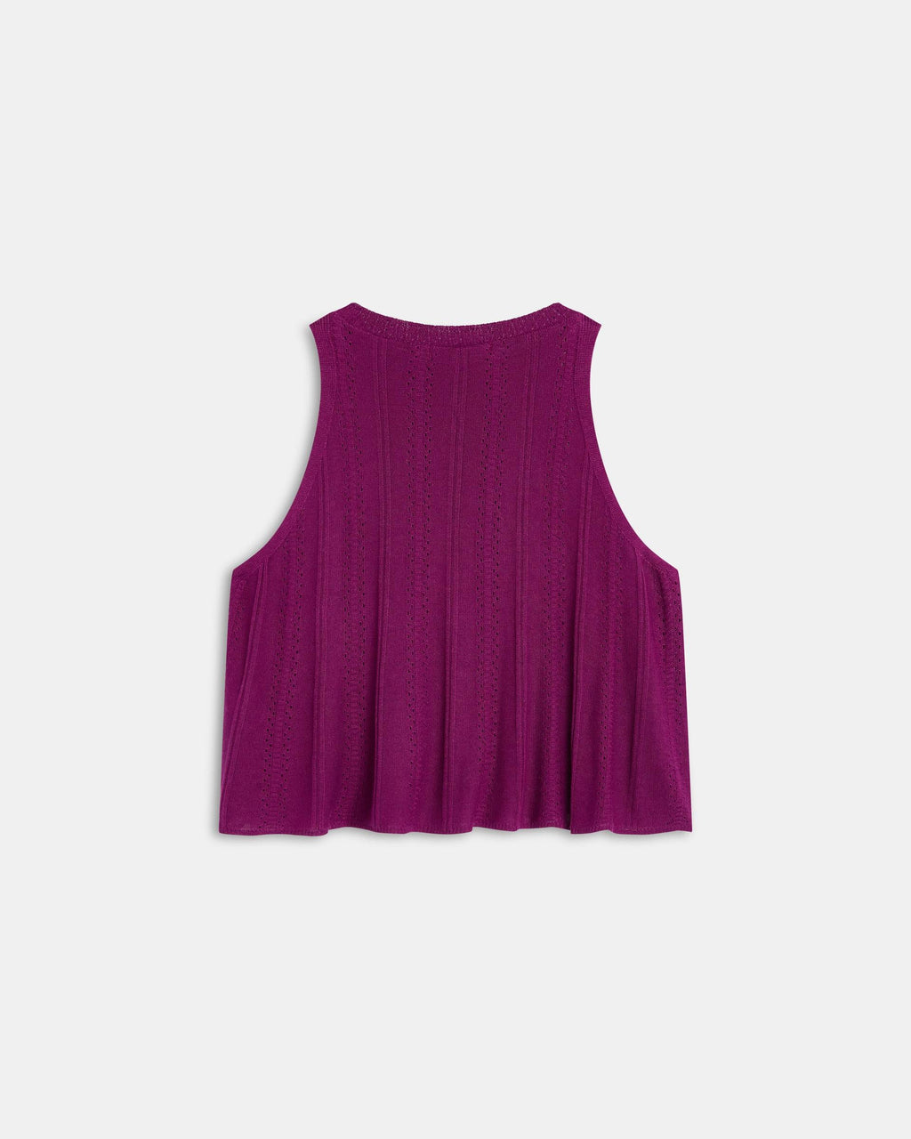 Top Punto Troquelado Morado