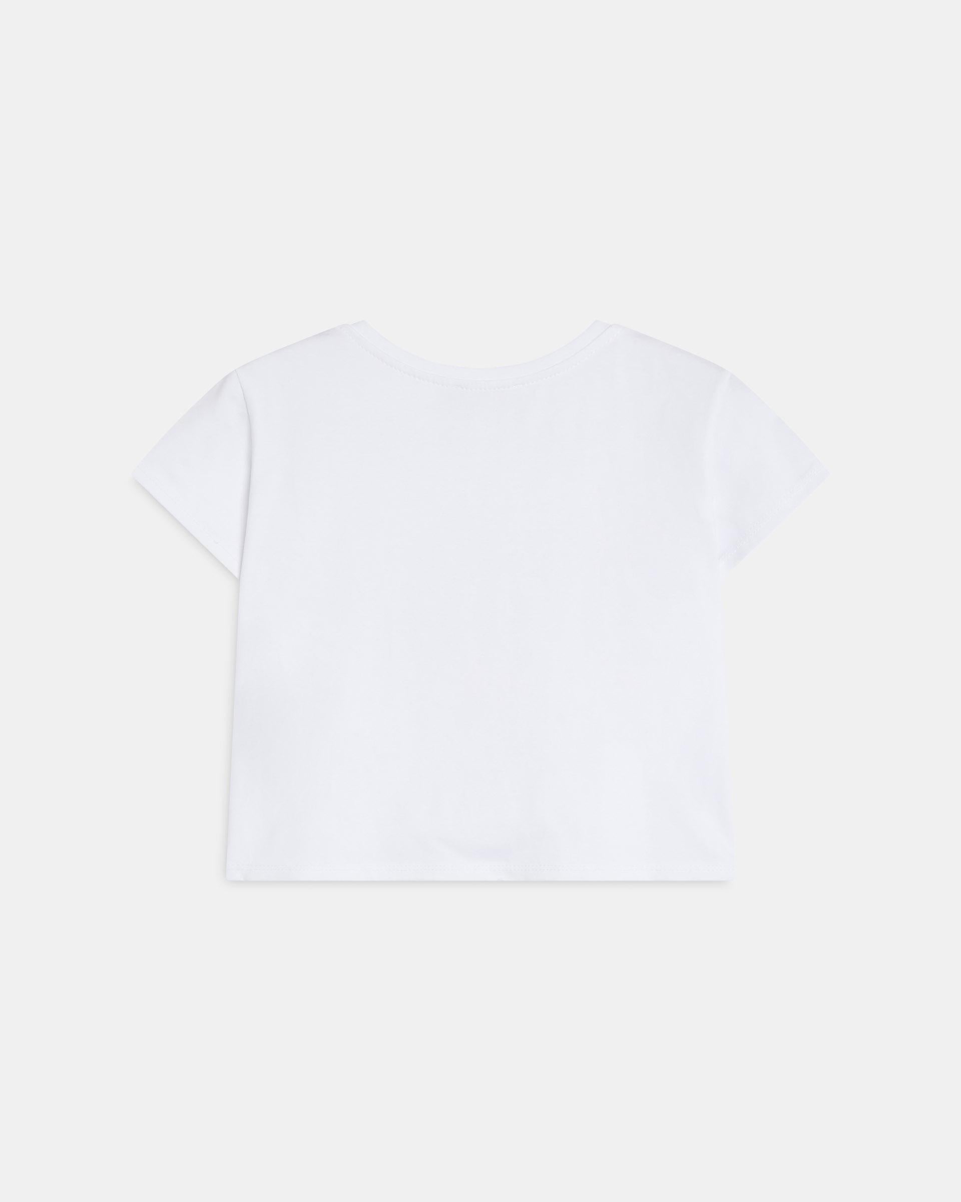 Camiseta Flor Crochet Blanco