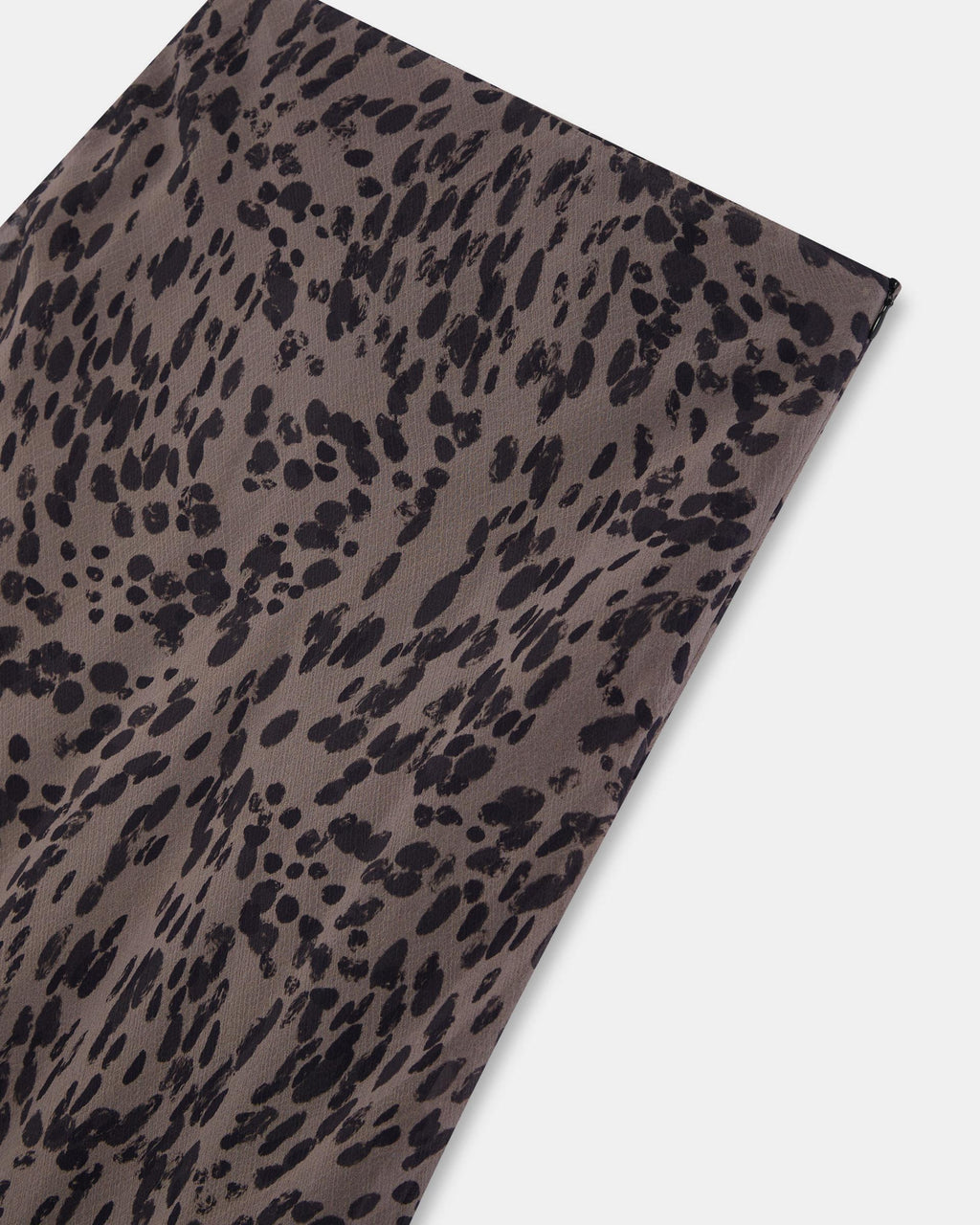 Falda Asimetrica Animal Print Marrón