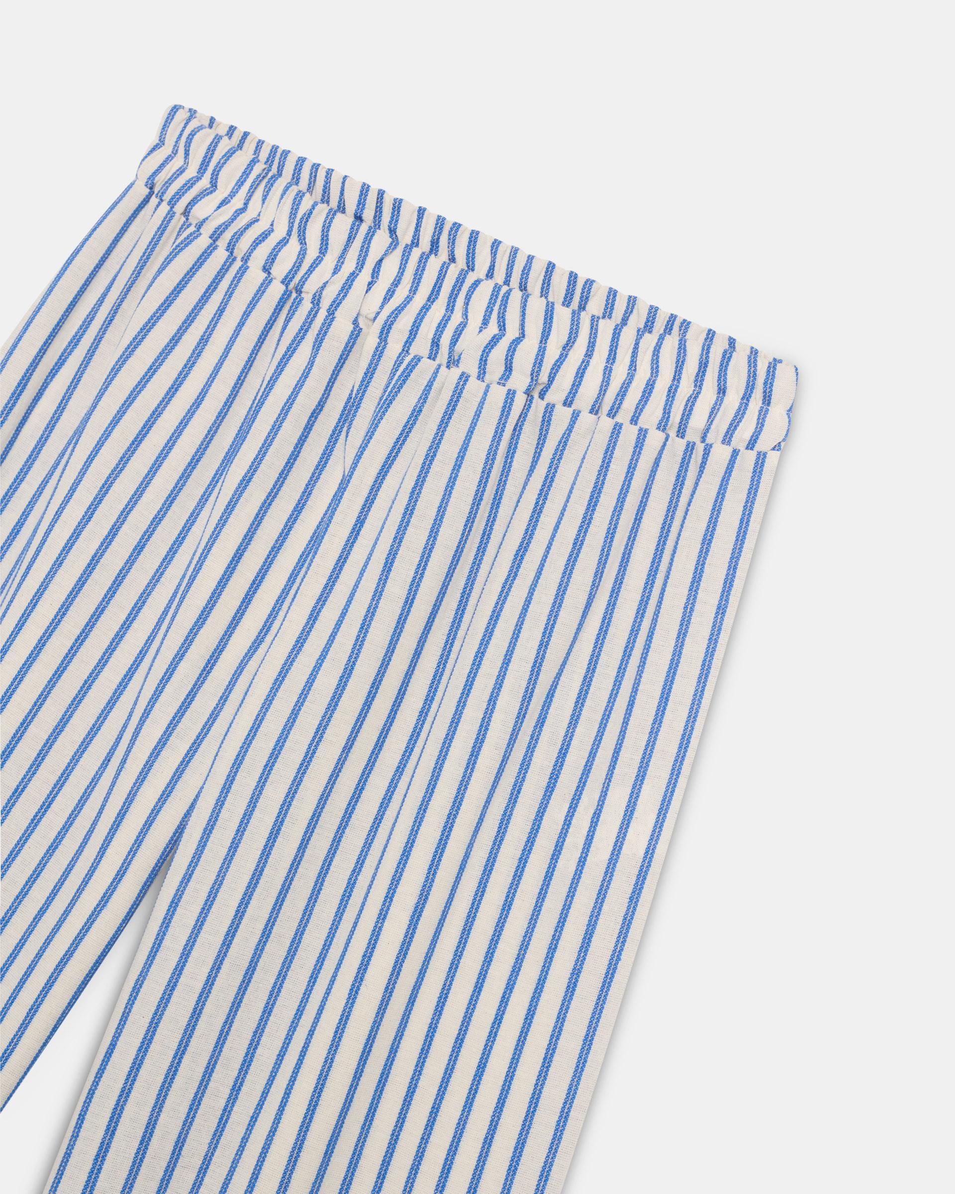 Pantalón Fluido Rayas Azul