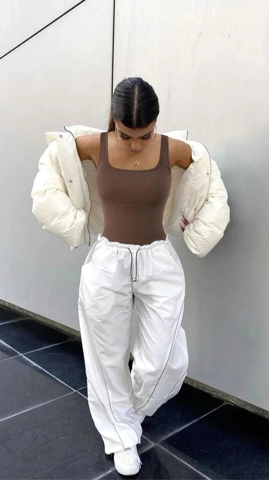 Ribbed Bodysuits