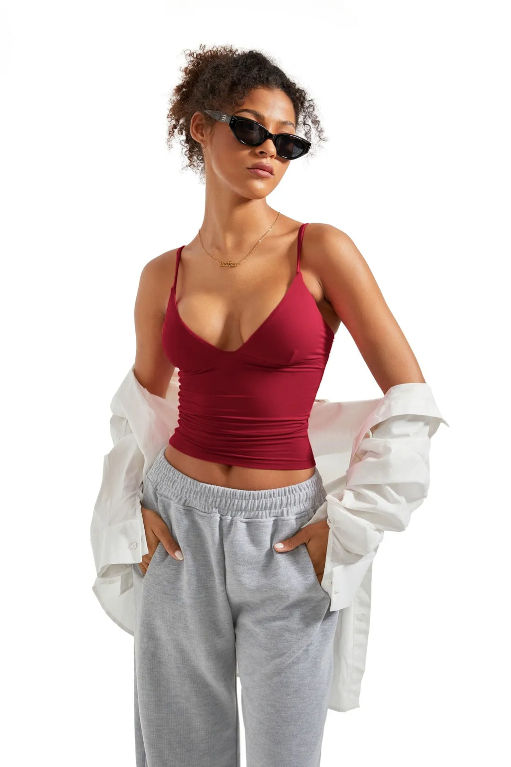 Buttery Soft Cami V Neck Tank Top