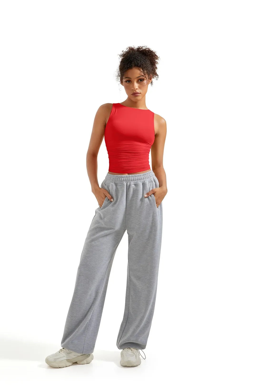 Buttery Soft Side Ruched Tank Top