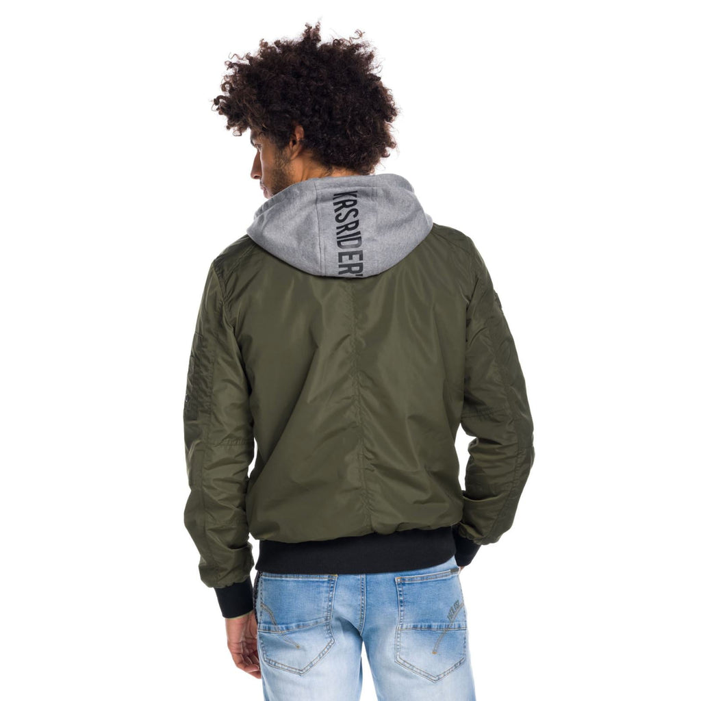 Chaqueta Bomber con Capucha Desmontable Hombre – Koroshi 1811JA13