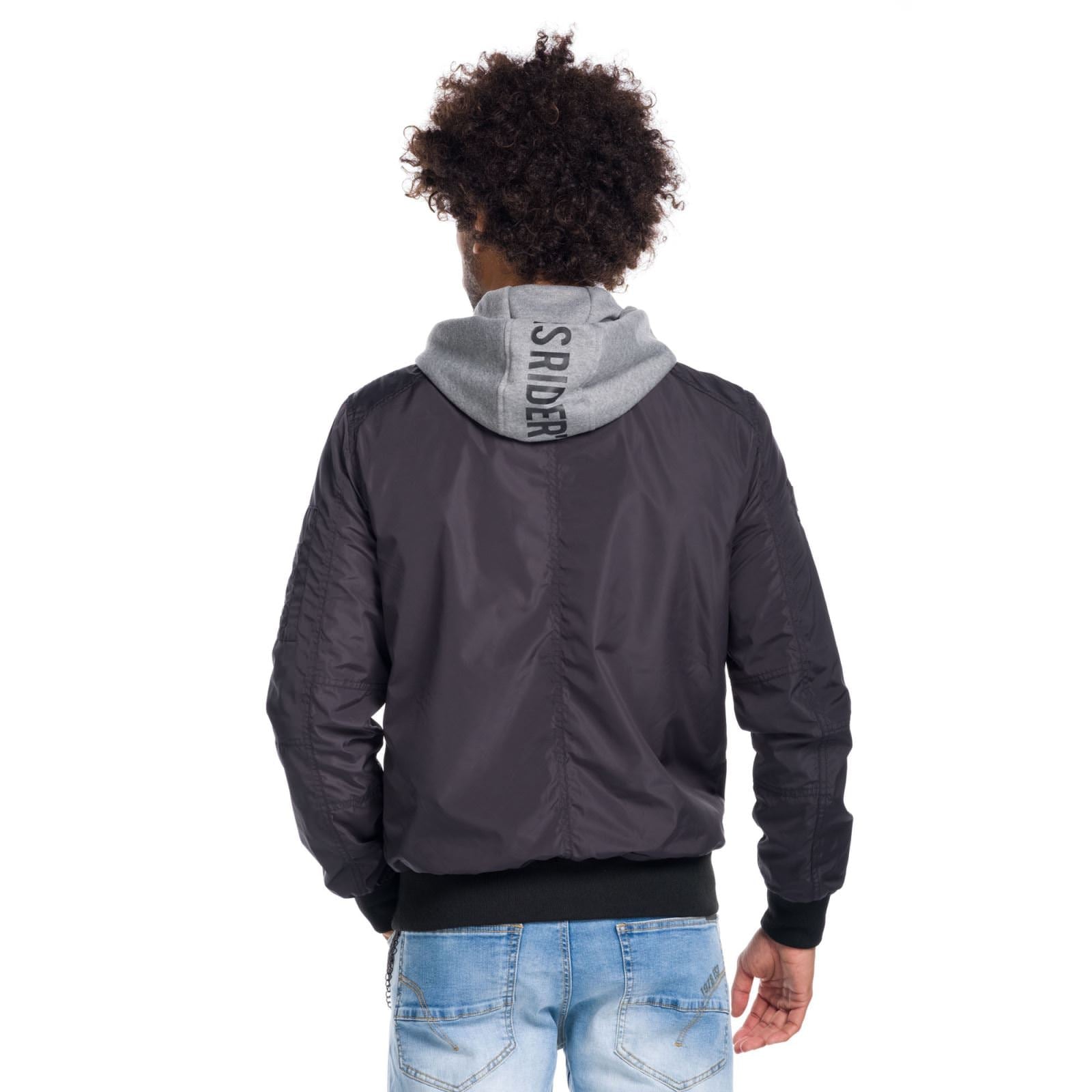 Chaqueta Bomber con Capucha Desmontable Hombre – Koroshi 1811JA13