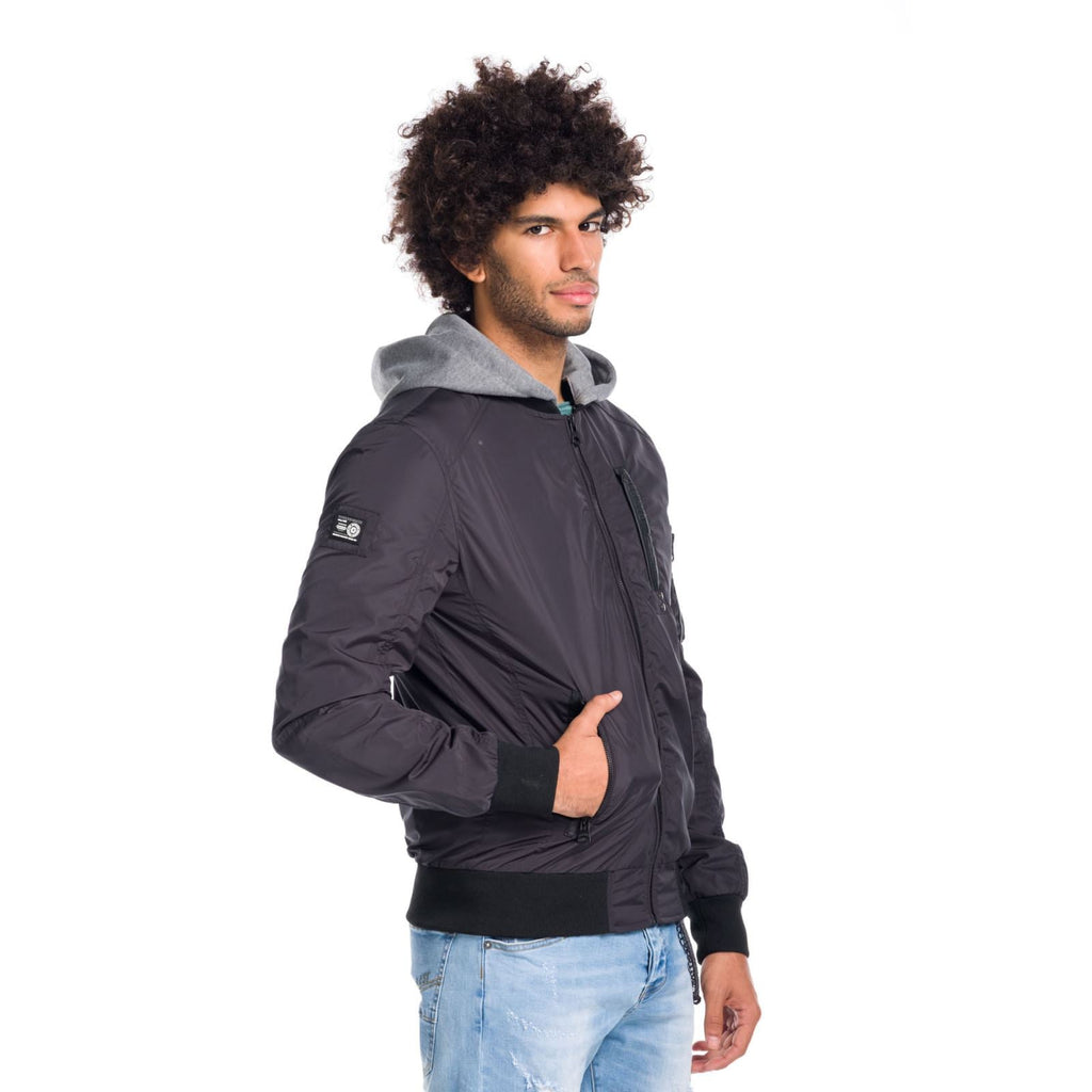 Chaqueta Bomber con Capucha Desmontable Hombre – Koroshi 1811JA13