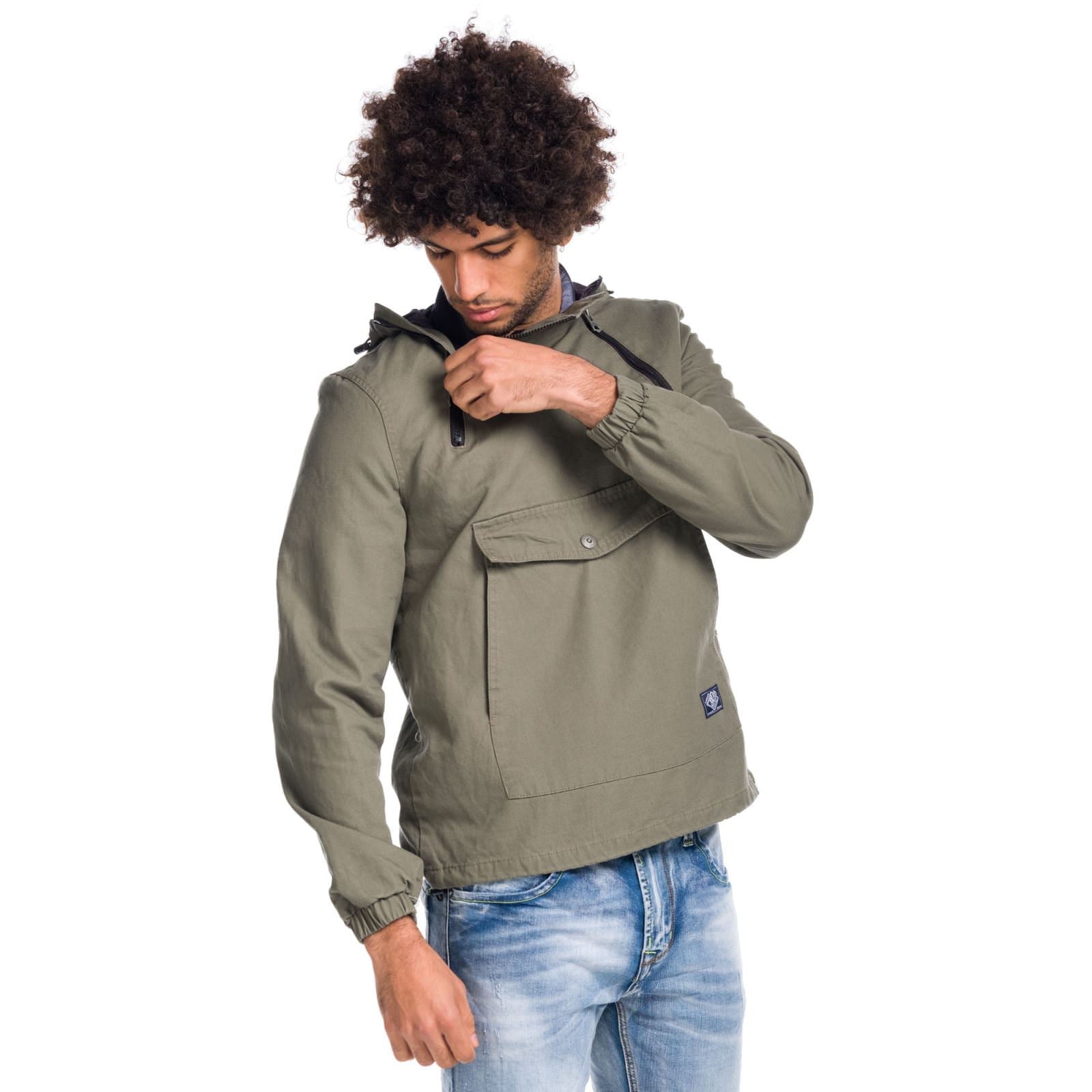 Chaqueta Canguro de Algodón con Capucha Hombre – Koroshi 1811JA24