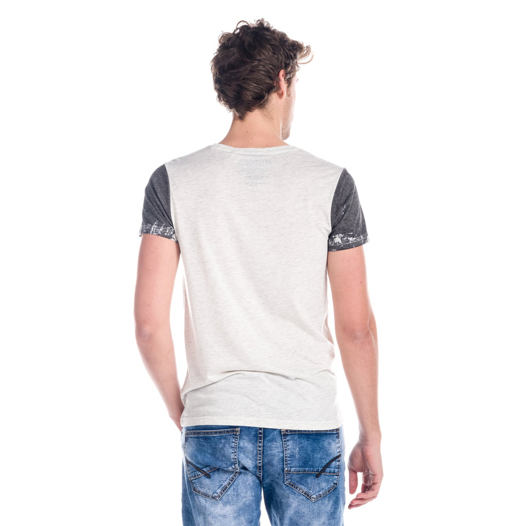 Camiseta Manga Corta Estampado Texto Degradado Hombre – Koroshi 1811MC02
