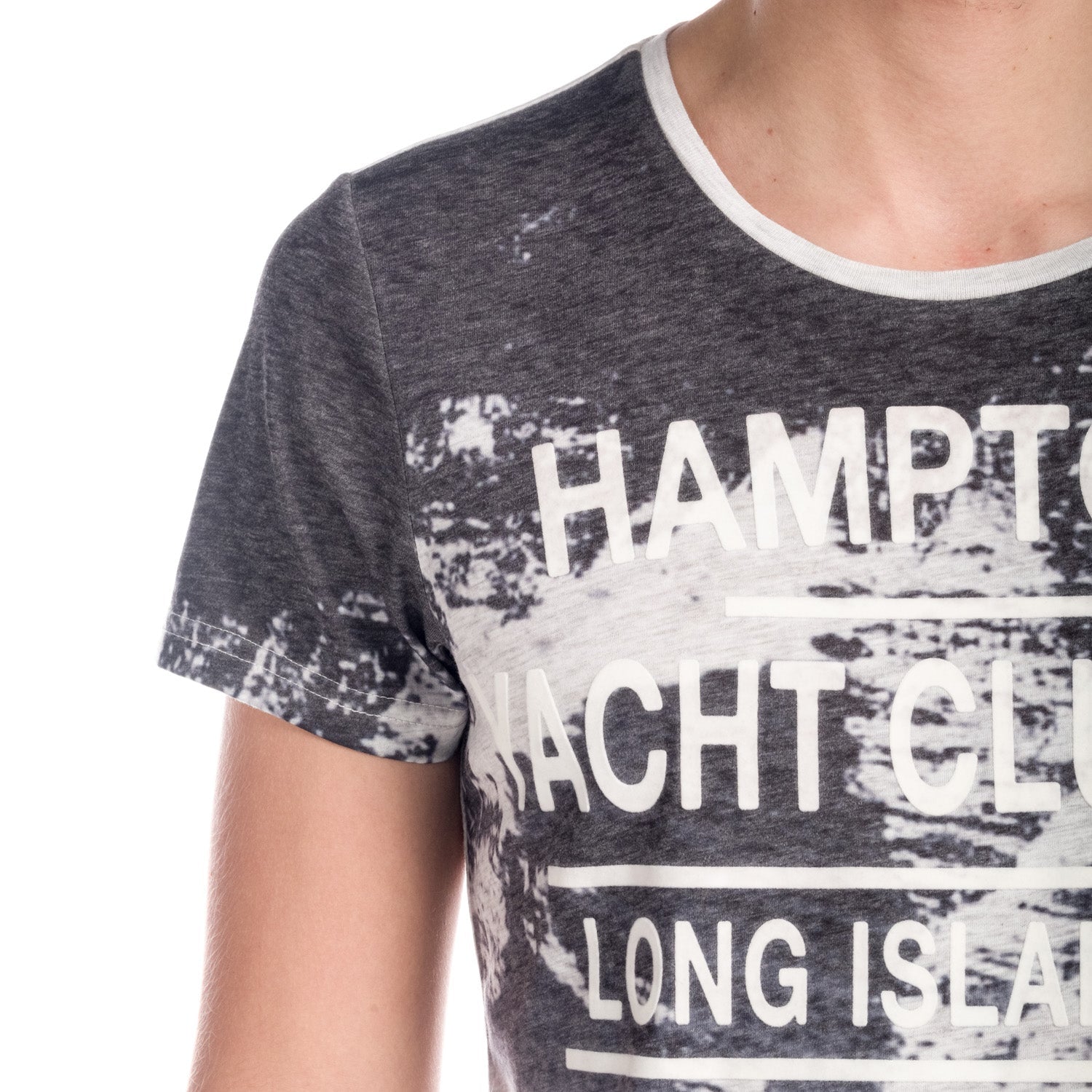 Camiseta Manga Corta Estampado Texto Degradado Hombre – Koroshi 1811MC02