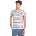 Camiseta Hombre Cuello Pico Rayas con Bolsillo – Koroshi 1811MC32