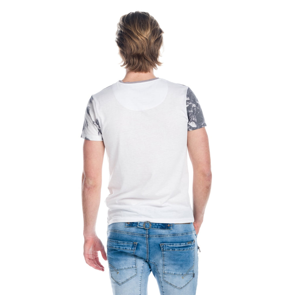 Camiseta Hombre Manga Corta Estampado Palmeras Wonder – Koroshi 1811MC36