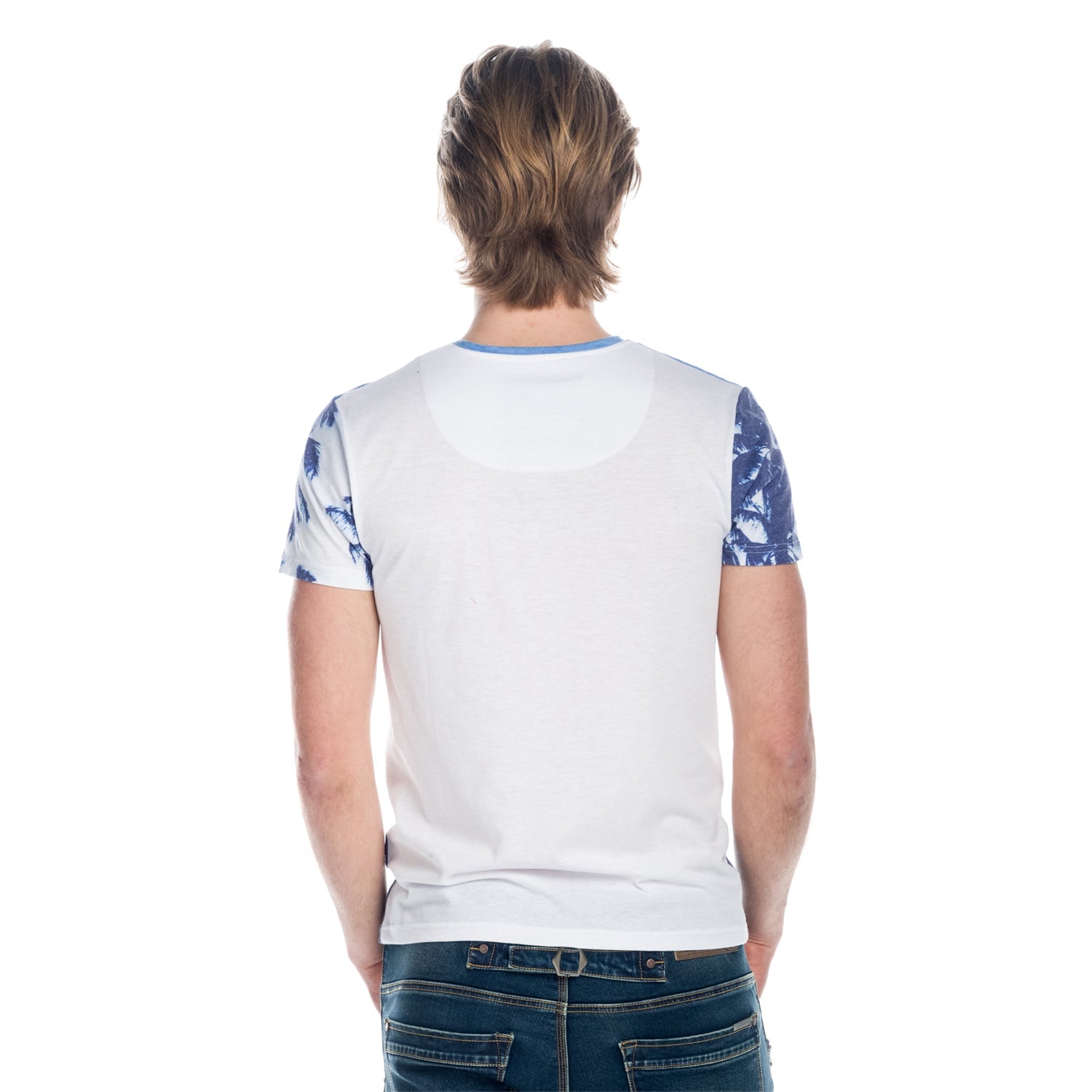 Camiseta Hombre Manga Corta Estampado Palmeras Wonder – Koroshi 1811MC36