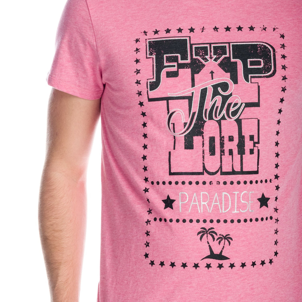 Camiseta Hombre Manga Corta Estampado Paradise – Koroshi 1811MC68