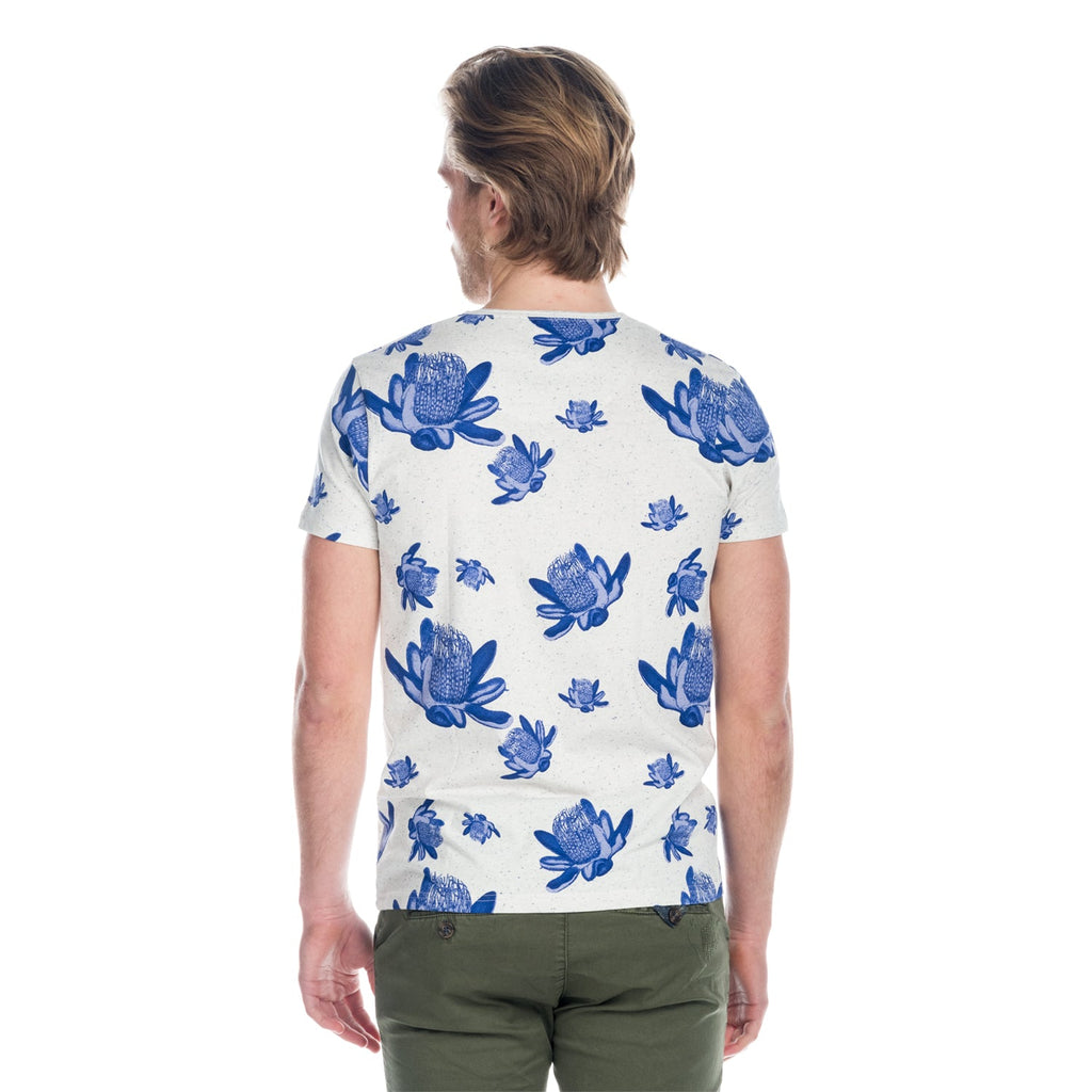 Camiseta Hombre Manga Corta Estampado Floral Bali – Koroshi 1811MC71