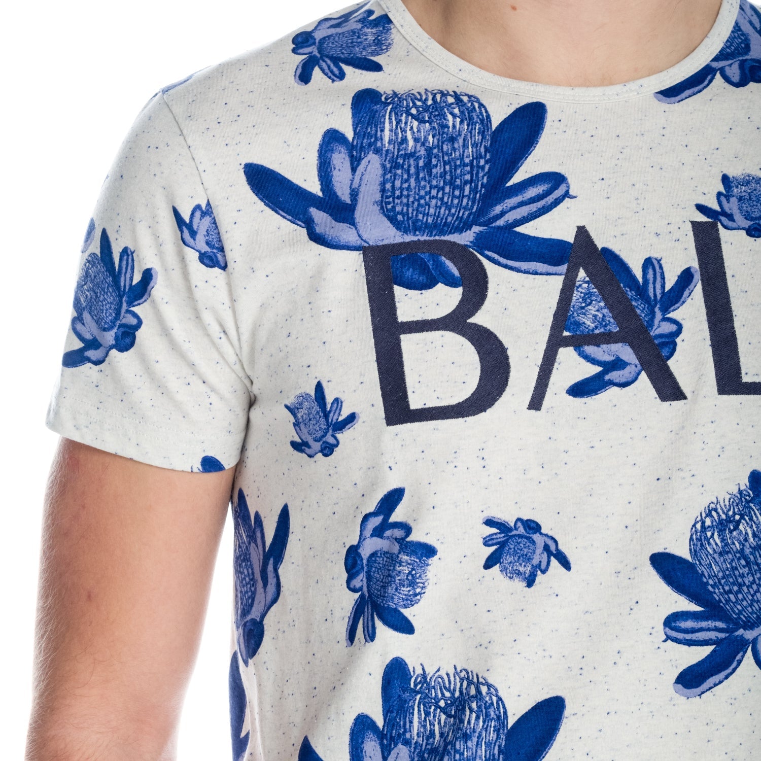 Camiseta Hombre Manga Corta Estampado Floral Bali – Koroshi 1811MC71