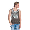 Camiseta Sin Mangas Hombre Estampado Camuflaje – Koroshi Gris
