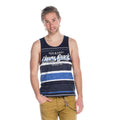 Camiseta de Tirantes Hombre Rayas con Letras – Koroshi 1811MS23