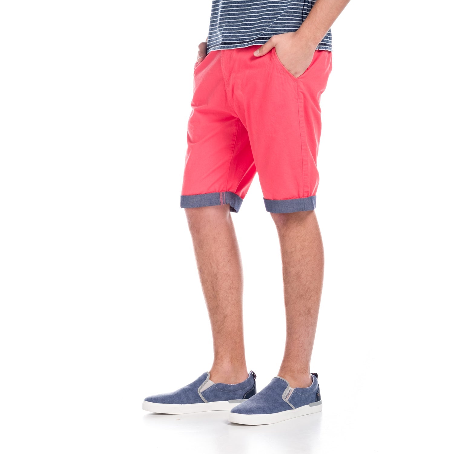 Pantalón Corto Hombre Chino Vuelta Denim – Koroshi 1811PS06