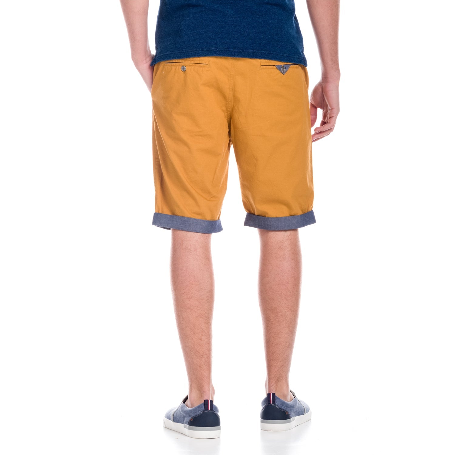 Pantalón Corto Hombre Chino Vuelta Denim – Koroshi 1811PS06