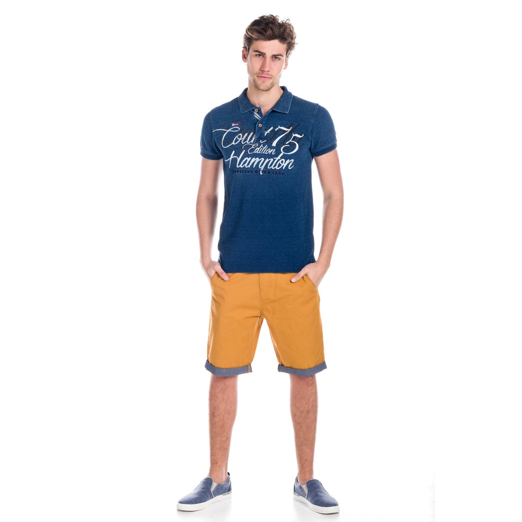 Pantalón Corto Hombre Chino Vuelta Denim – Koroshi 1811PS06
