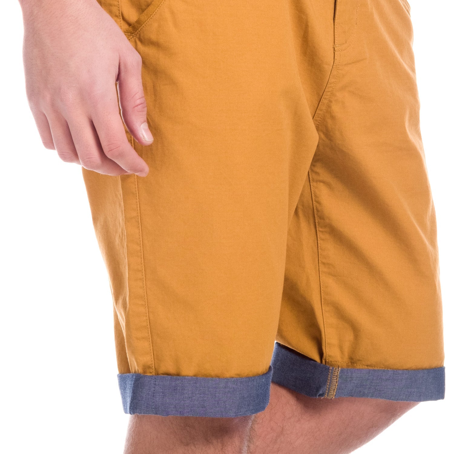 Pantalón Corto Hombre Chino Vuelta Denim – Koroshi 1811PS06