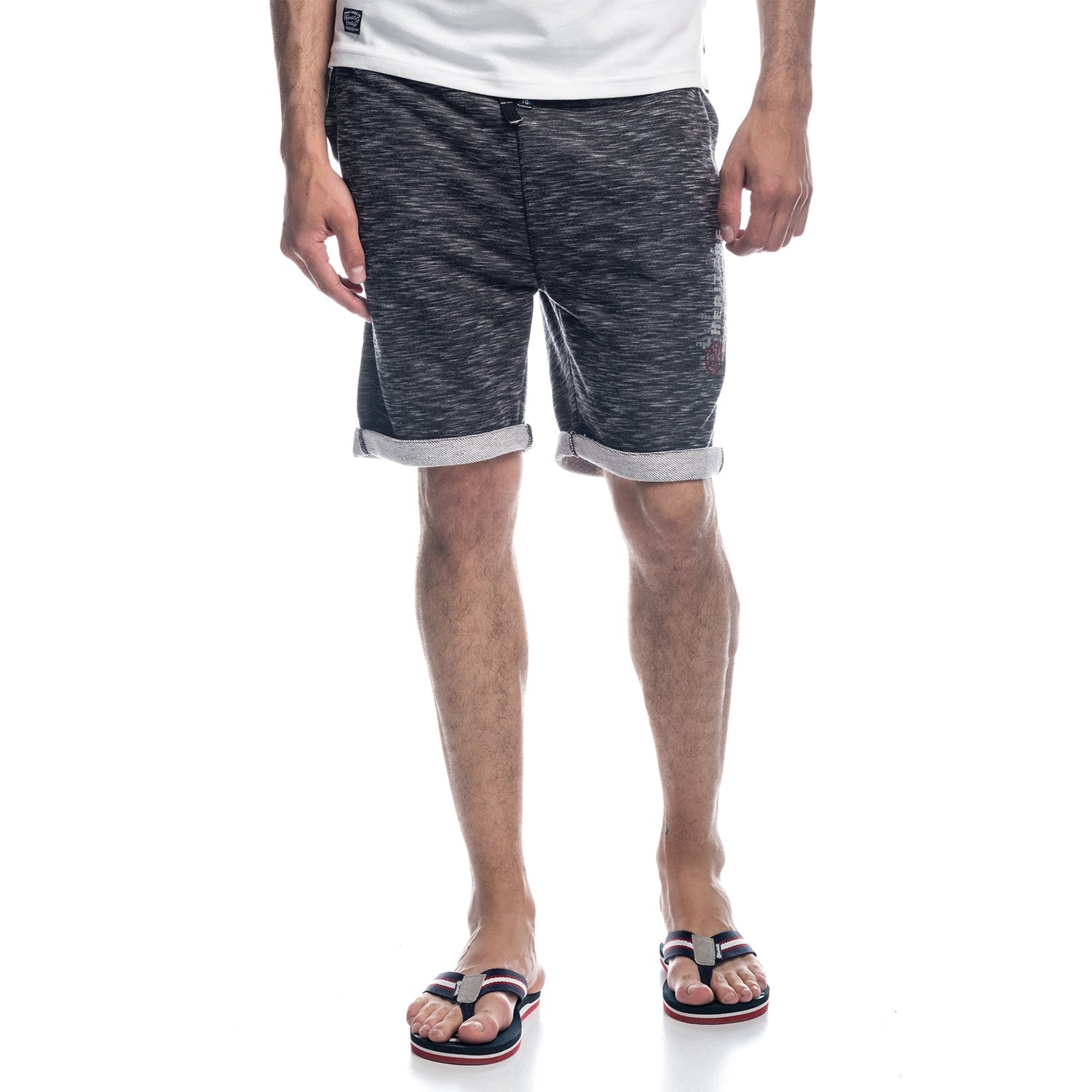 Pantalón Corto Jogging Felpa Jaspeado Hombre – Koroshi 1811PS100