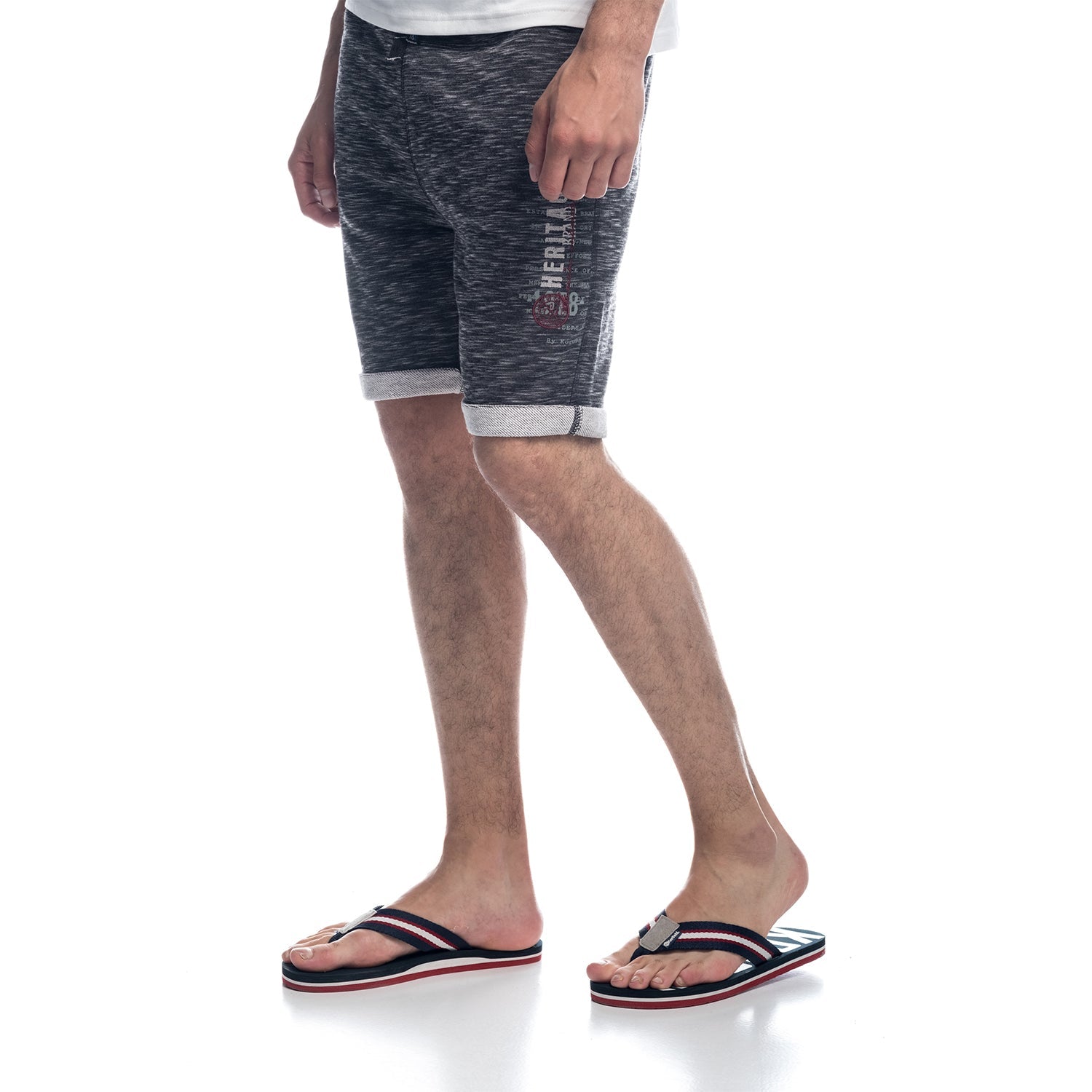 Pantalón Corto Jogging Felpa Jaspeado Hombre – Koroshi 1811PS100