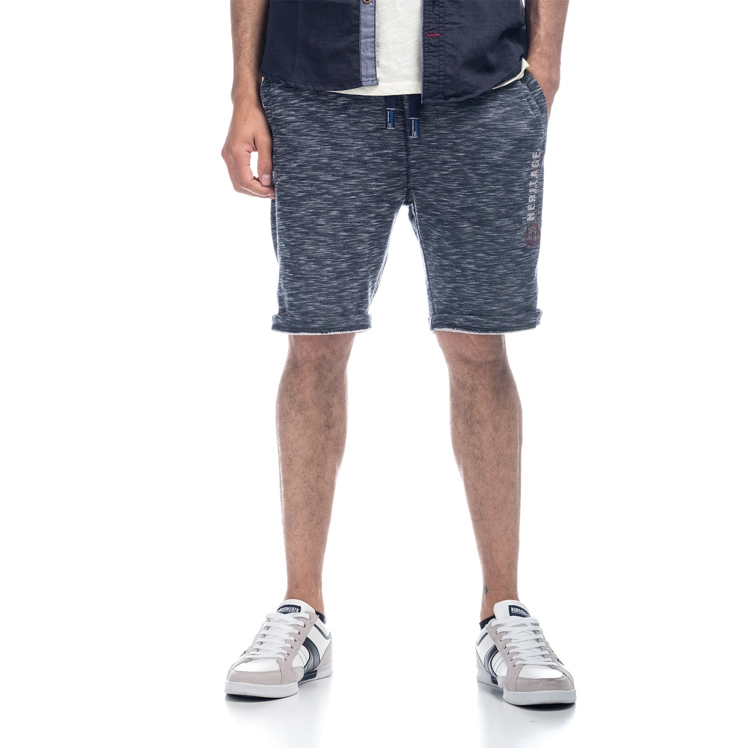 Pantalón Corto Jogging Felpa Jaspeado Hombre – Koroshi 1811PS100