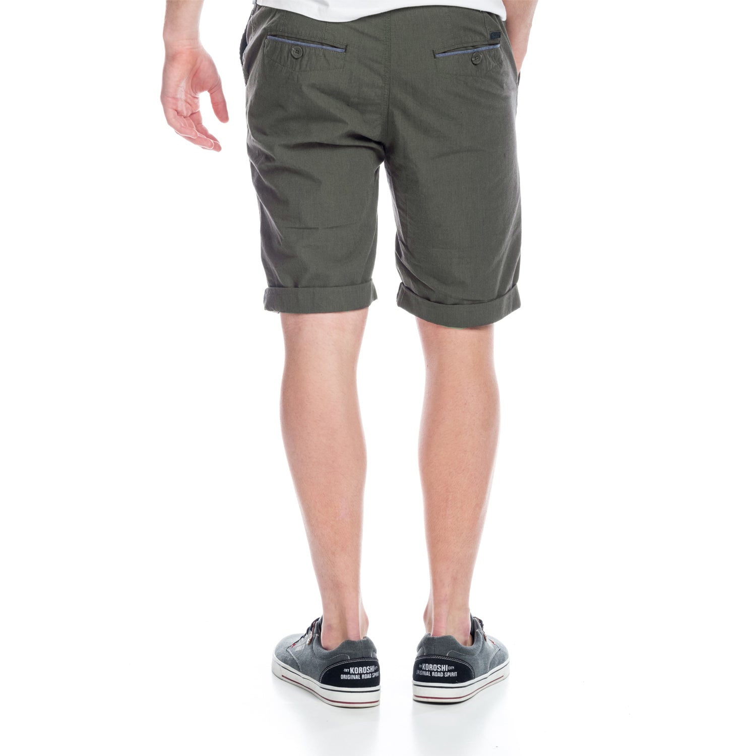 Bermuda Hombre Chino Algodón Micro Cuadros – Koroshi 1811PS16