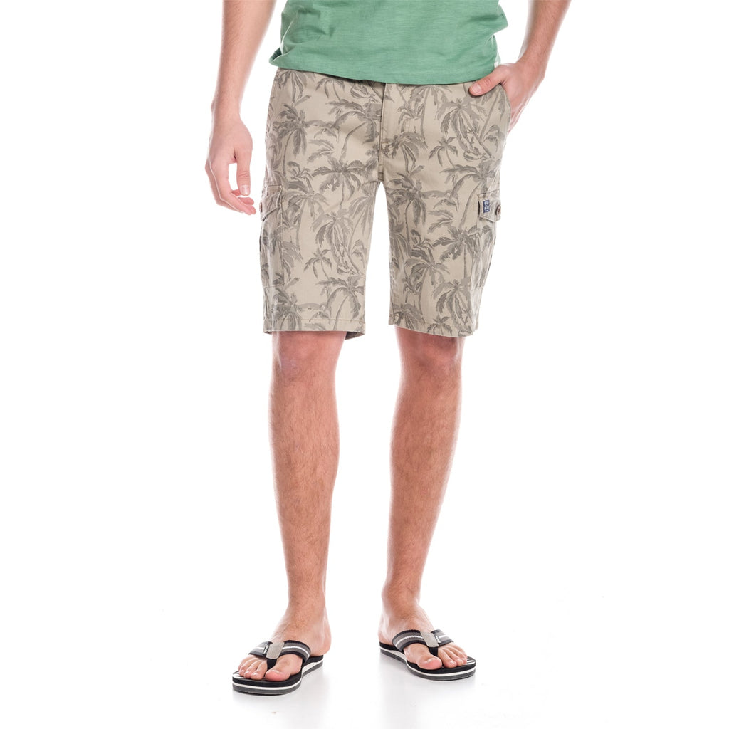 Bermuda Hombre Cargo Estampado Palmeras Algodón – Koroshi 1811PS20