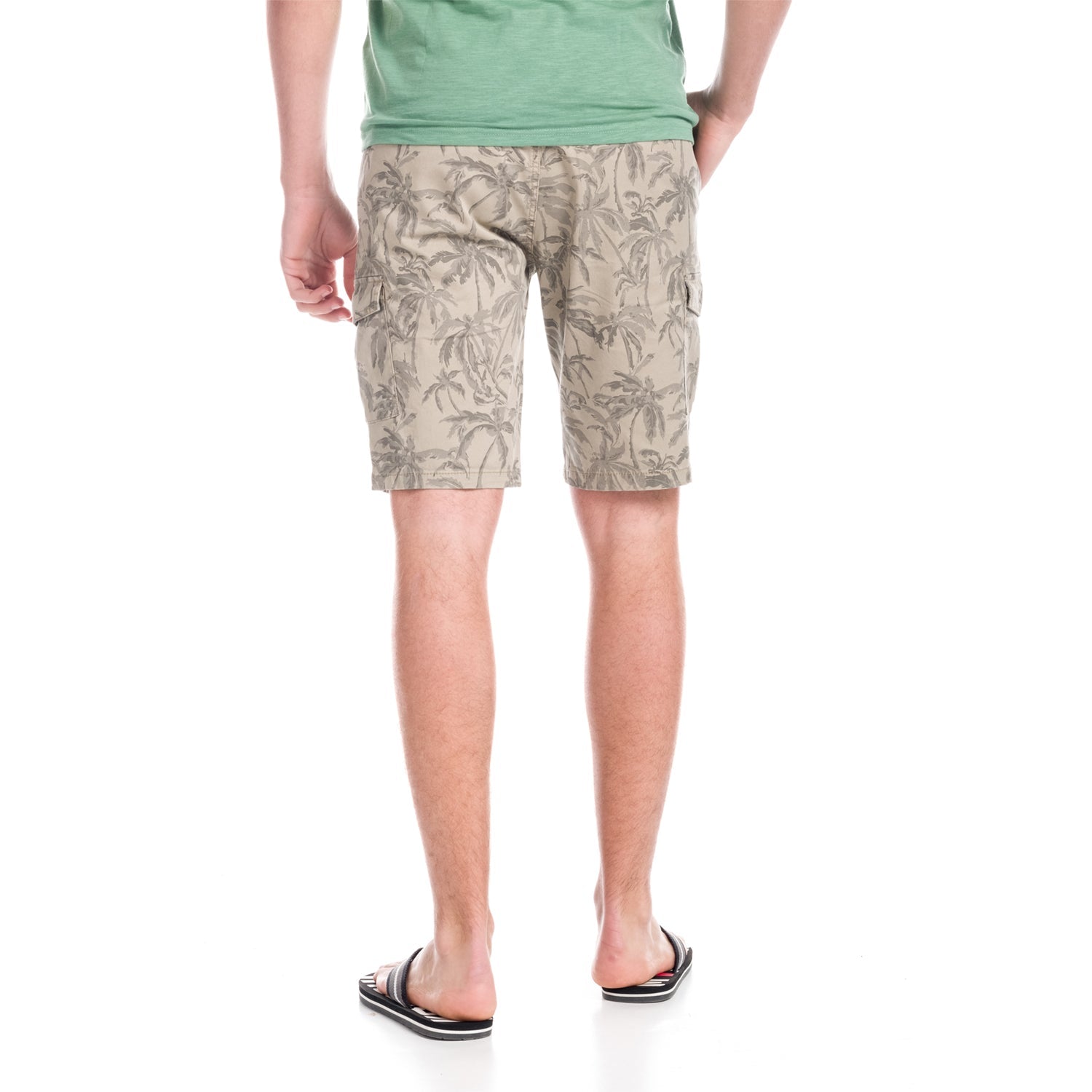 Bermuda Hombre Cargo Estampado Palmeras Algodón – Koroshi 1811PS20