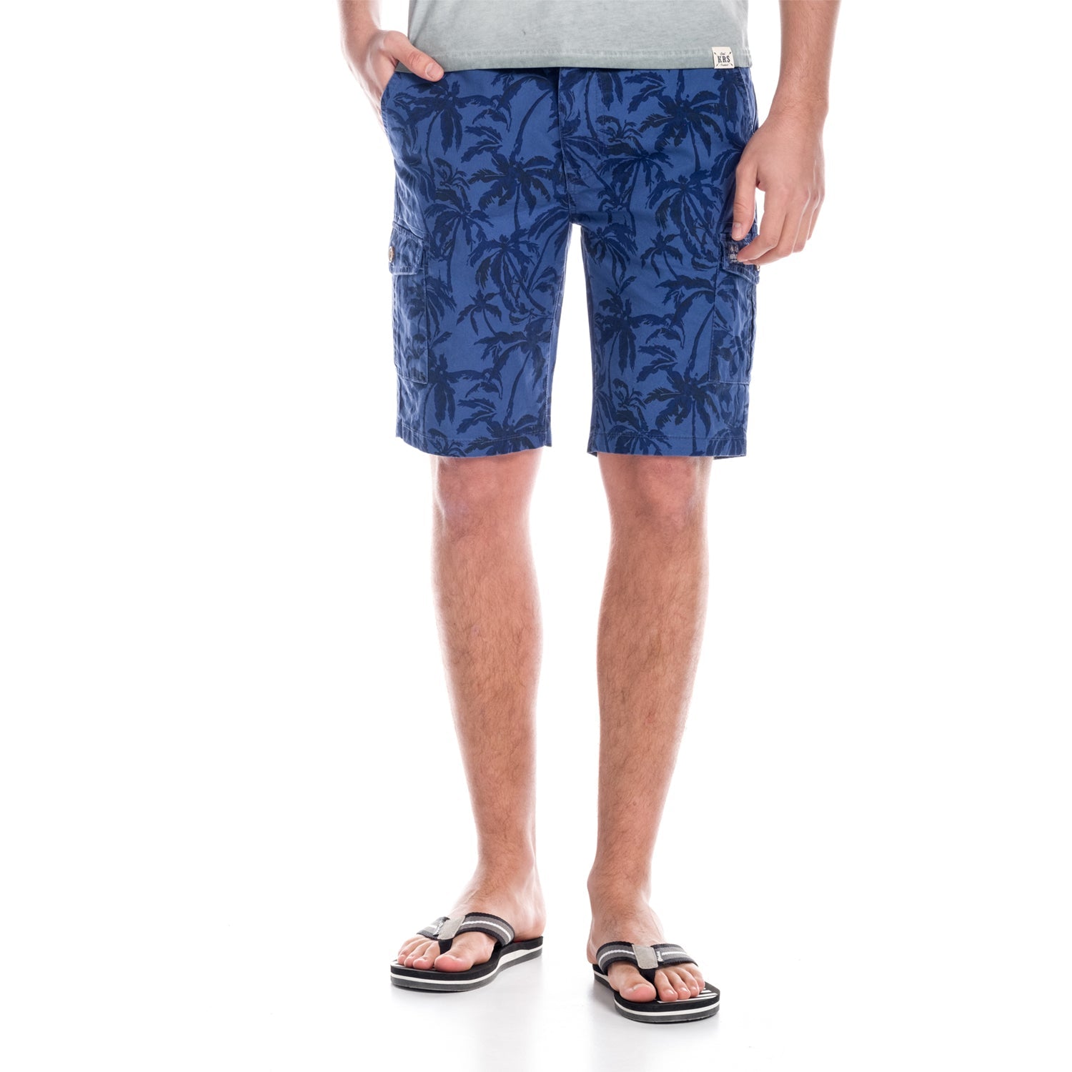 Bermuda Hombre Cargo Estampado Palmeras Algodón – Koroshi 1811PS20