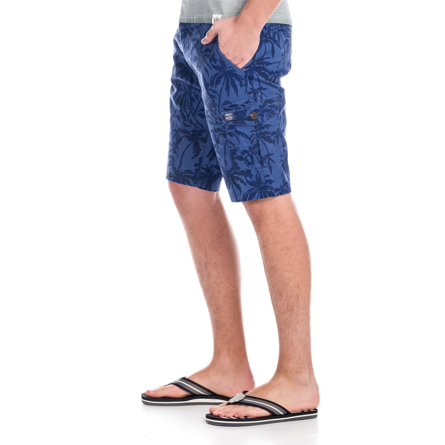 Bermuda Hombre Cargo Estampado Palmeras Algodón – Koroshi 1811PS20