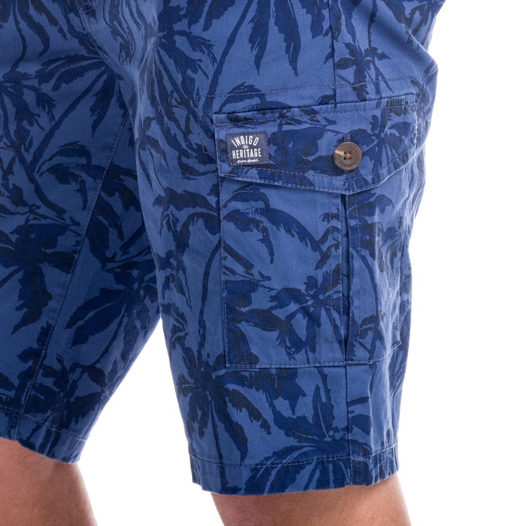 Bermuda Hombre Cargo Estampado Palmeras Algodón – Koroshi 1811PS20