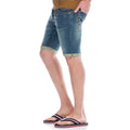 Bermuda Hombre Denim Detalle Llavero – Koroshi Azul Medio
