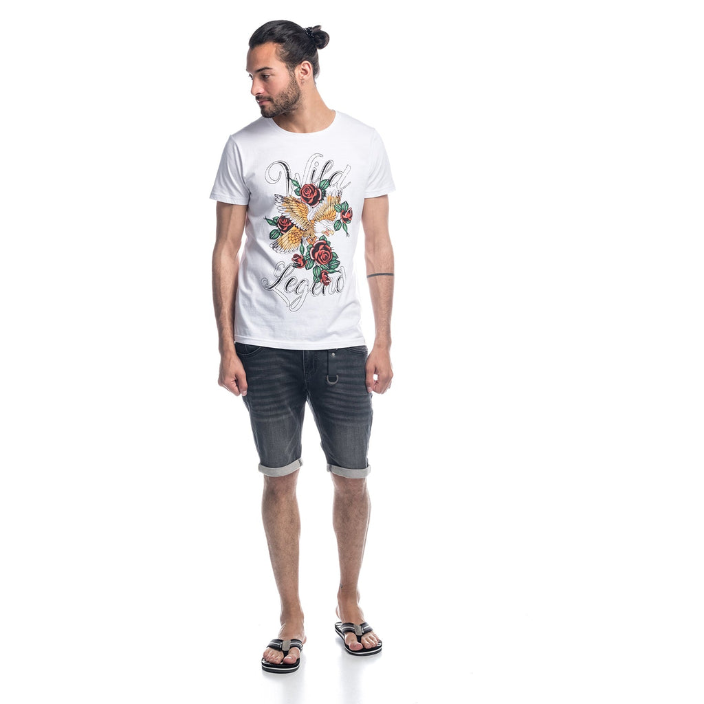 Bermuda Hombre Denim con Anilla Llavero – Koroshi Black Denim