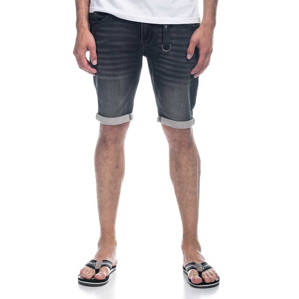 Bermuda Hombre Denim con Anilla Llavero – Koroshi Black Denim