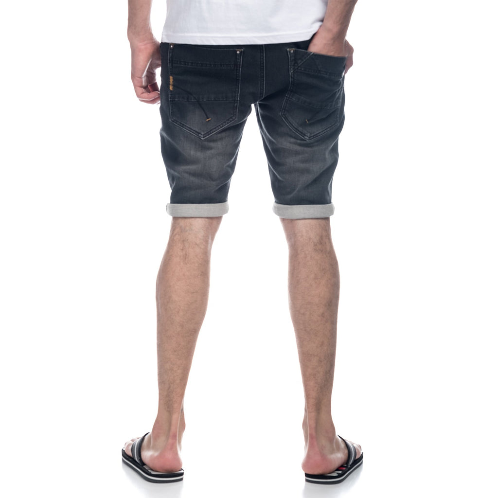 Bermuda Hombre Denim con Anilla Llavero – Koroshi Black Denim