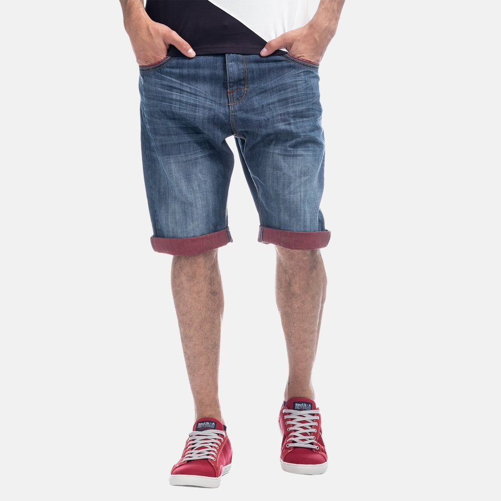 Bermuda Hombre Denim Relaxed Vuelta a Contraste – Koroshi 1811PS37