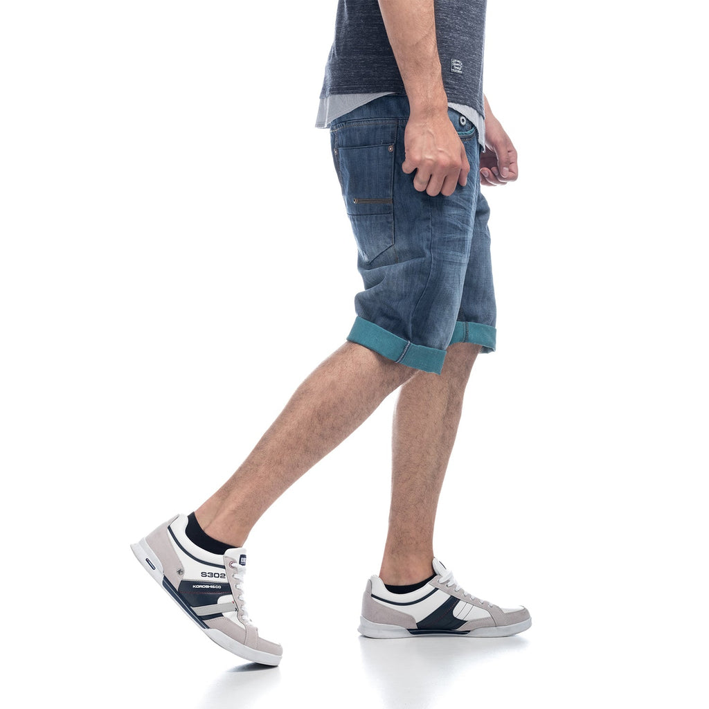 Bermuda Hombre Denim Relaxed Vuelta a Contraste – Koroshi 1811PS37