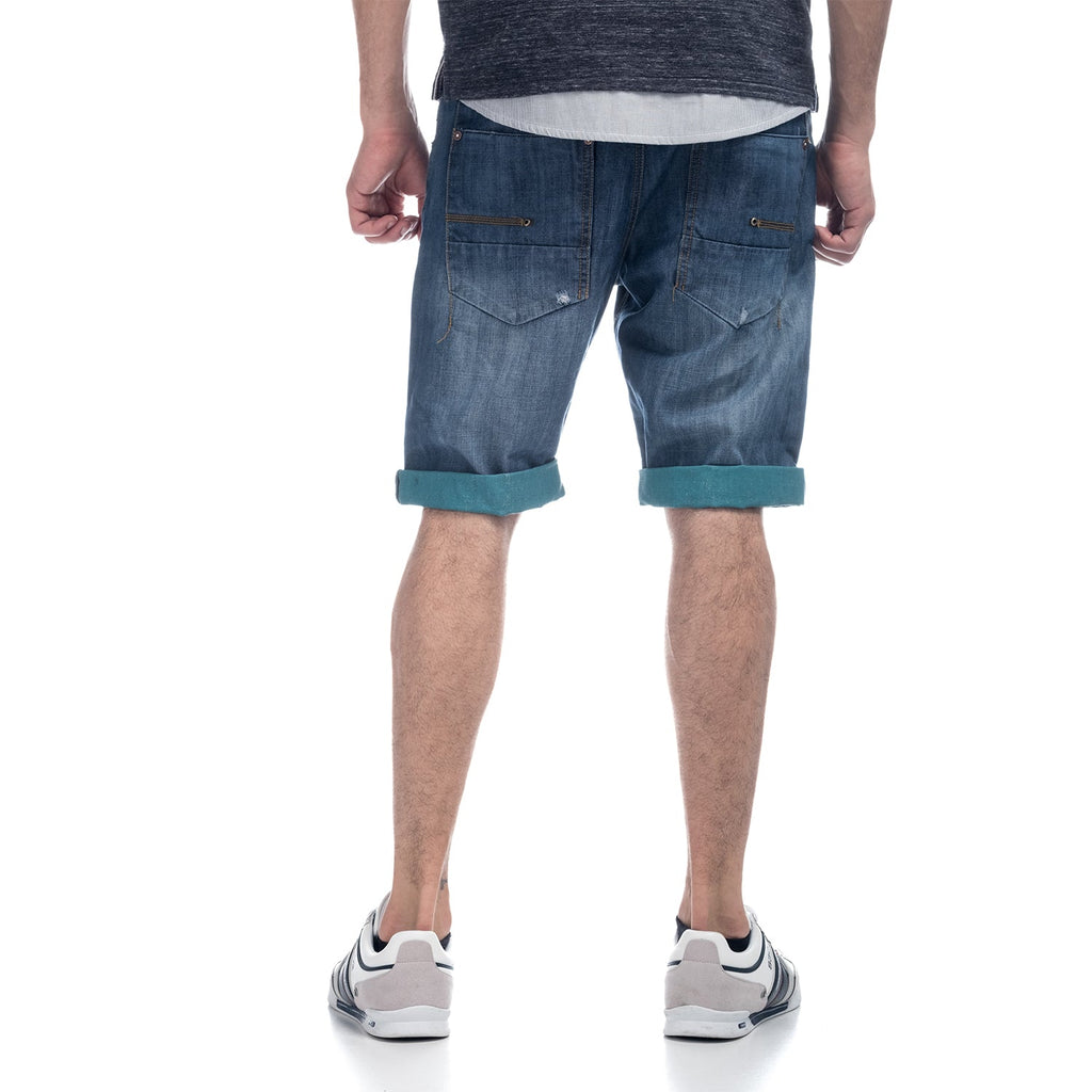 Bermuda Hombre Denim Relaxed Vuelta a Contraste – Koroshi 1811PS37