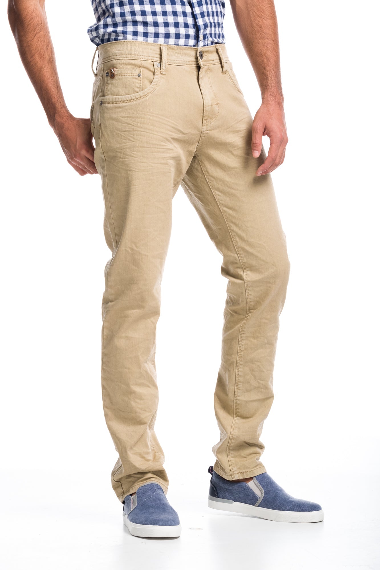 Pantalón Denim Stretch Hombre Corte Regular – Koroshi 1811PT01