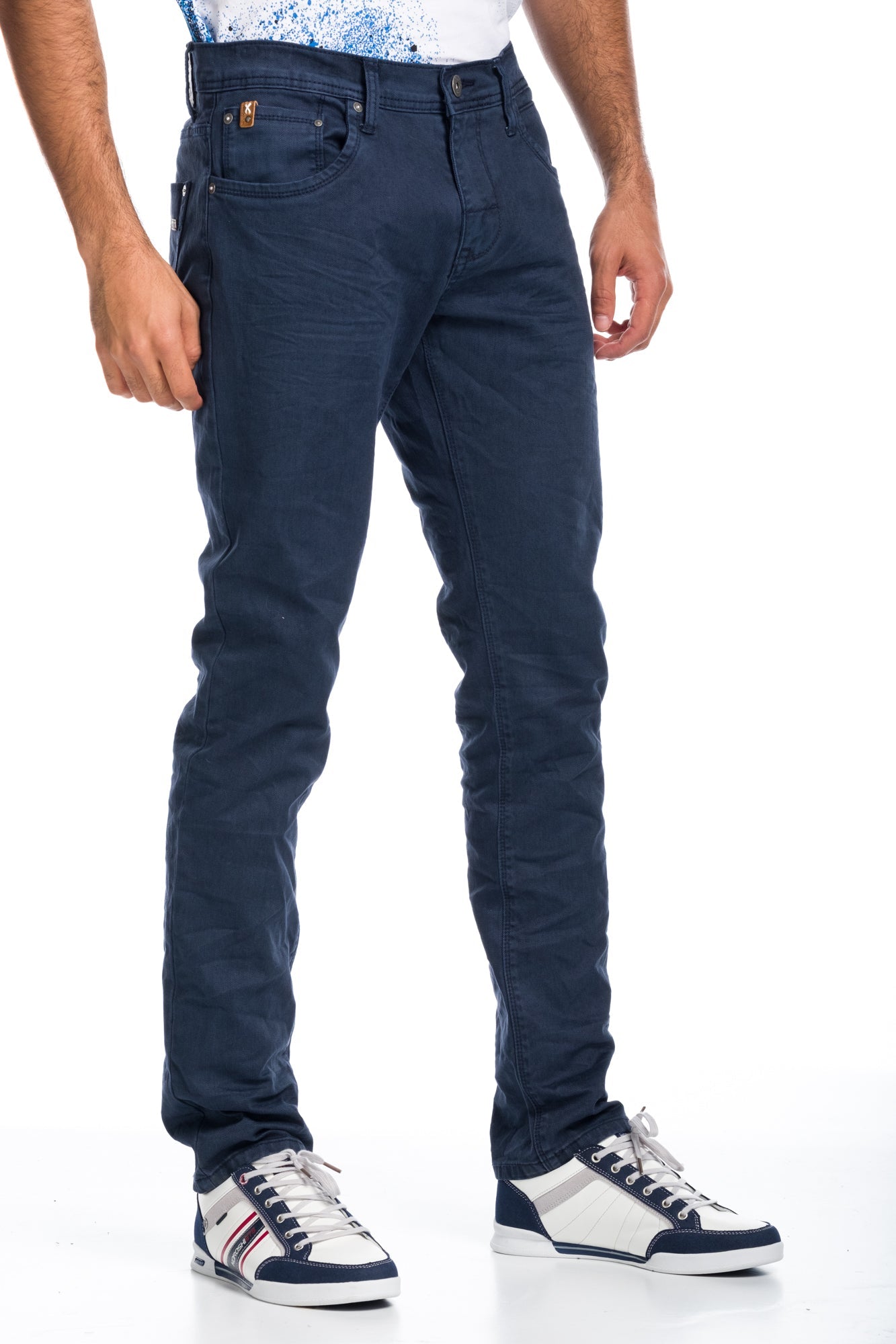 Pantalón Denim Stretch Hombre Corte Regular – Koroshi 1811PT01