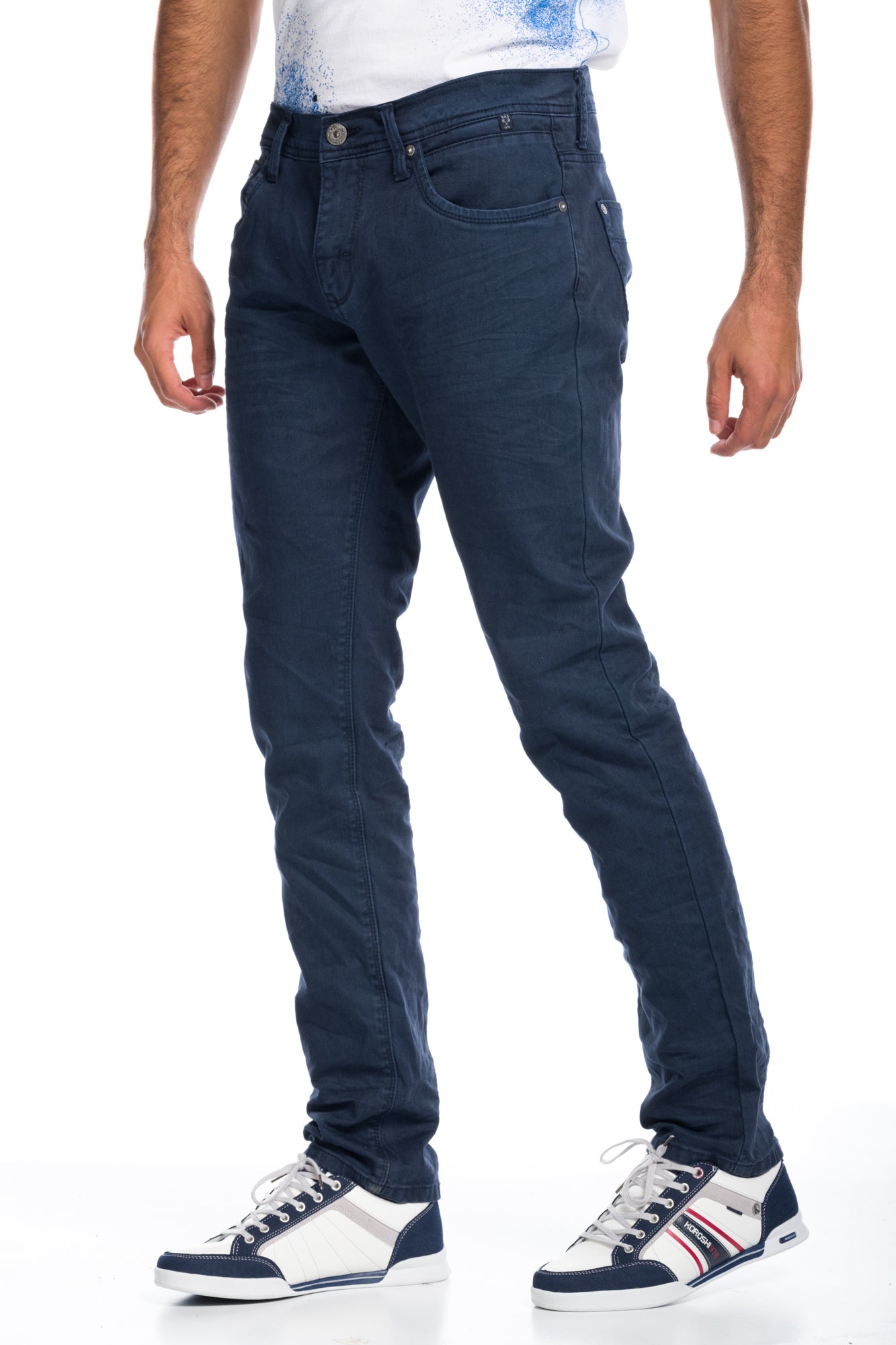 Pantalón Denim Stretch Hombre Corte Regular – Koroshi 1811PT01