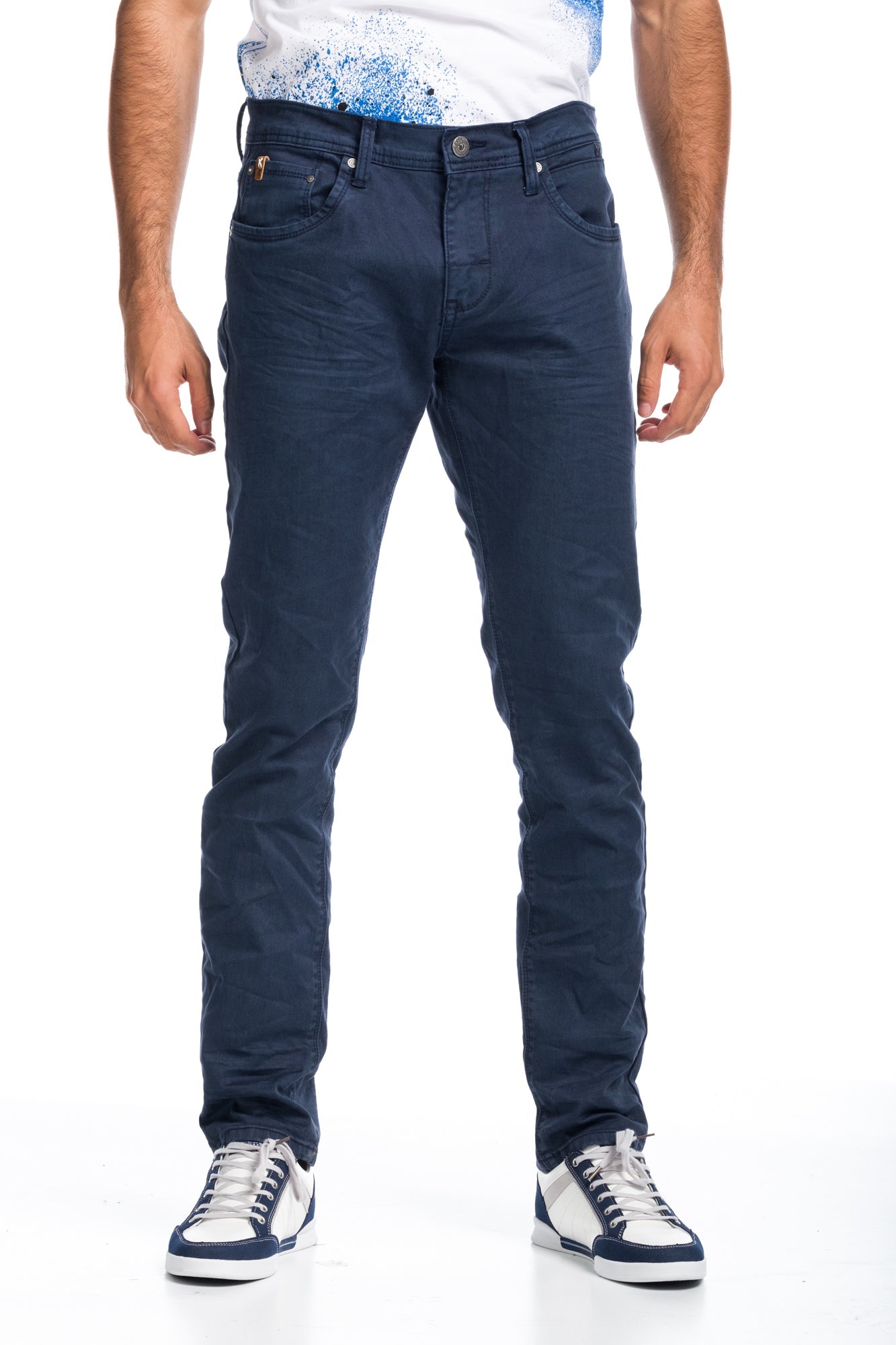 Pantalón Denim Stretch Hombre Corte Regular – Koroshi 1811PT01
