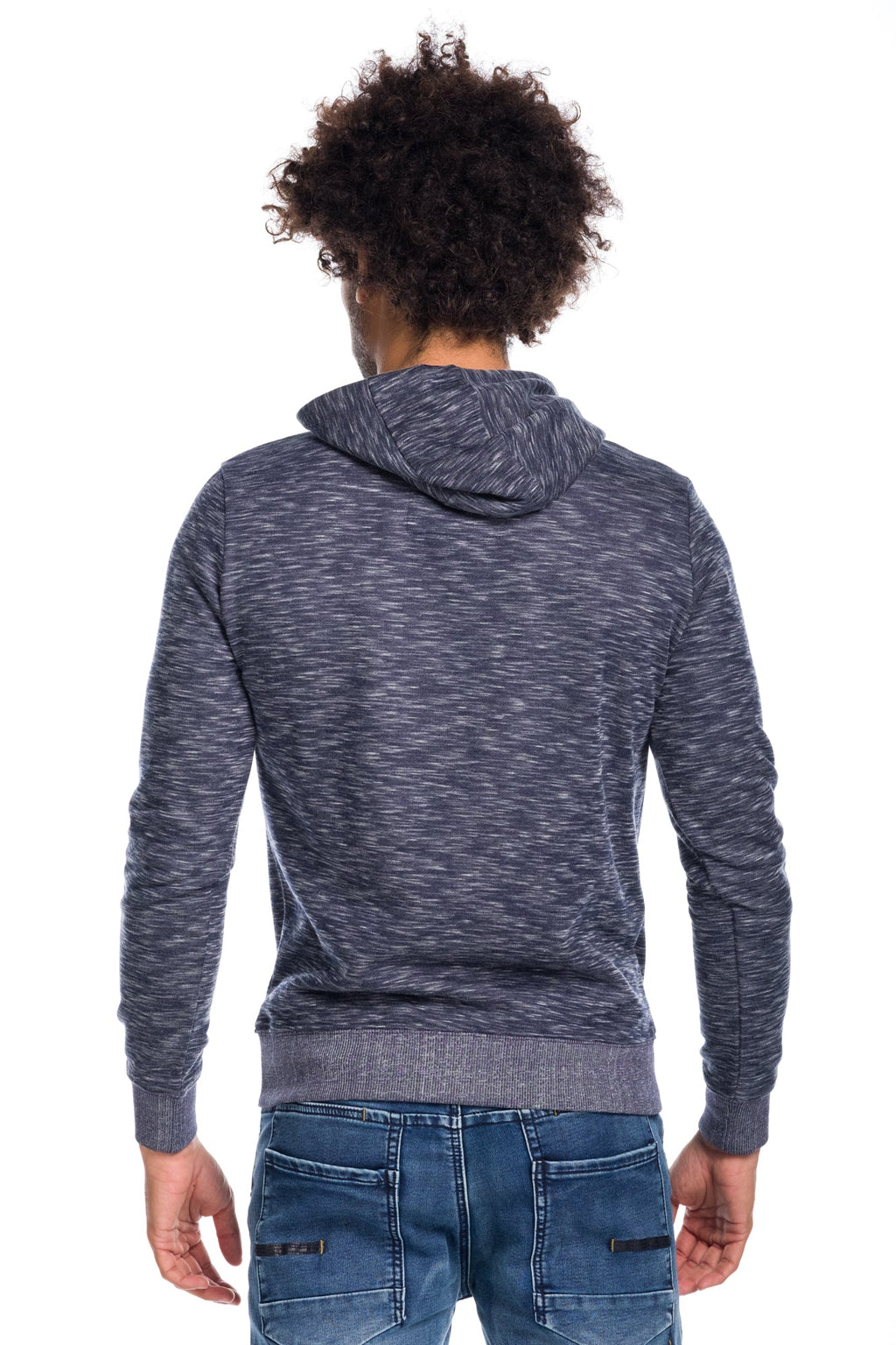 Sudadera con Capucha Hombre Felpa Jaspeada – Koroshi 1811SU15